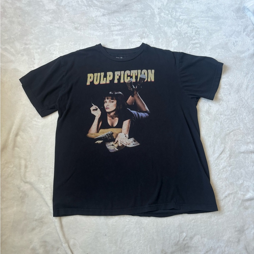 Black Pulp Fiction Graphic T-Shirt